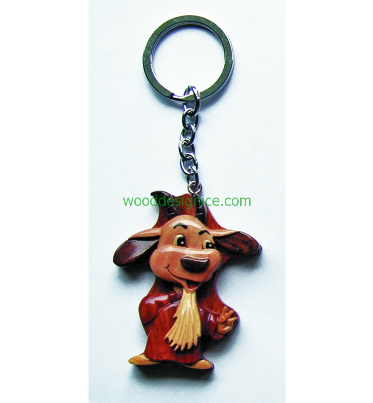 Wooden Keychain 014