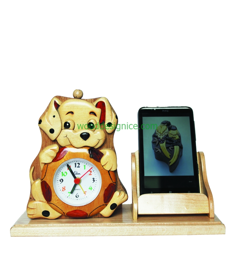 Wooden Clock Alarm CLK001A