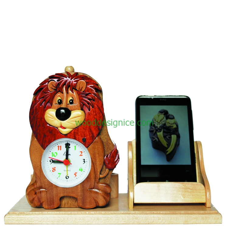 Wooden Clock Alarm CLK002A